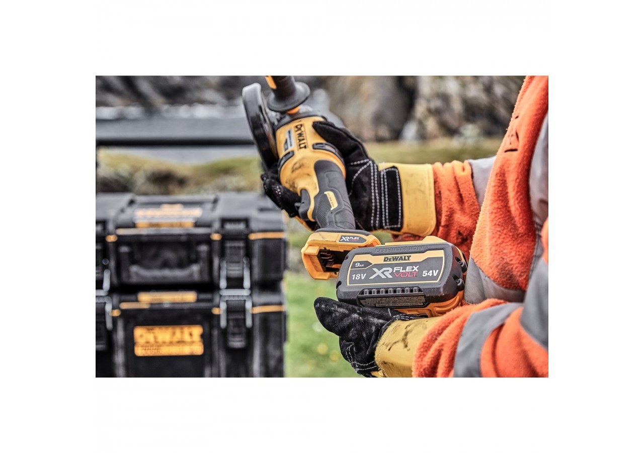 Meuleuse 125 mm XR FLEXVOLT 54V 3Ah Li-Ion Brushless - DCG418X2-QW - Dewalt