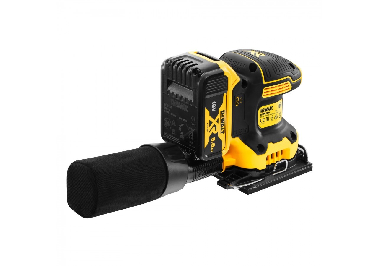 Ponceuse 1/4 de feuille XR 18V 5Ah Li-Ion Brushless - DCW200P2-QW - Dewalt
