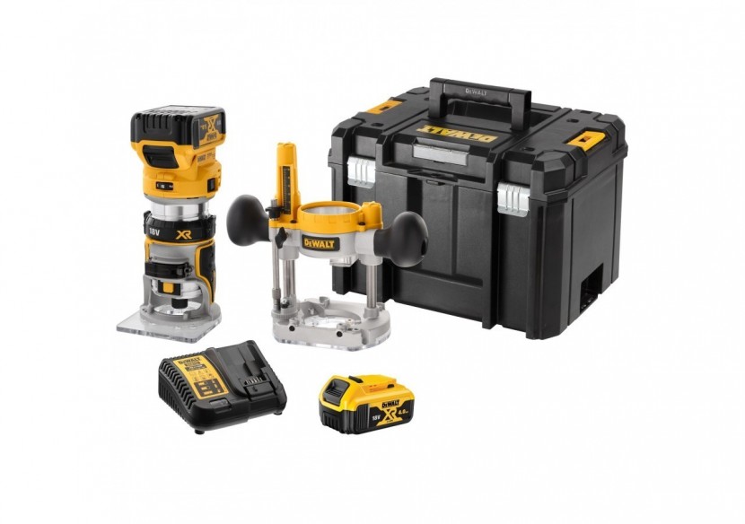 Affleureuse défonceuse XR 18V 5Ah Li-Ion Brushless 8 mm - DCW604P2-QW - Dewalt