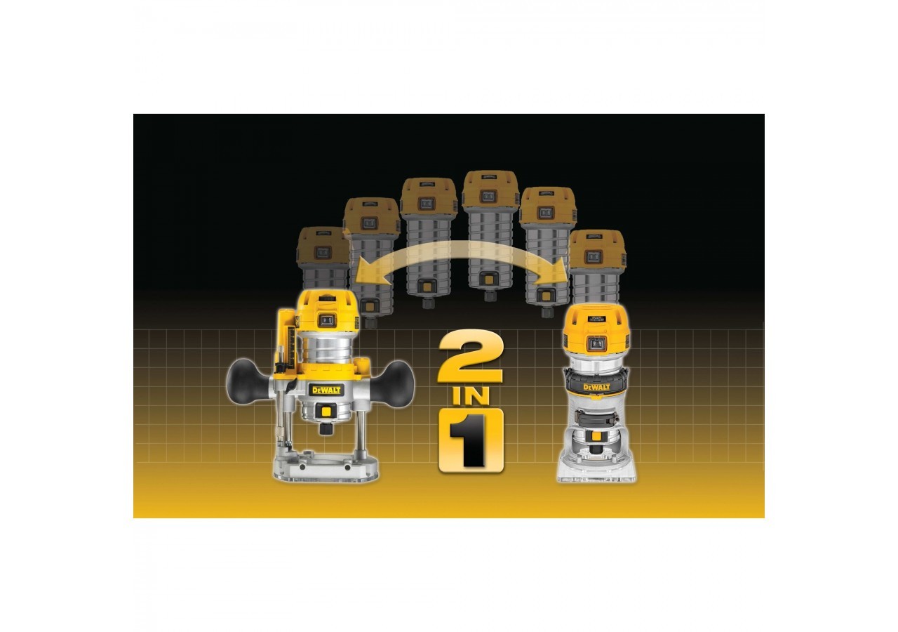 Affleureuse défonceuse 900W 8 mm - D26204K-QS - Dewalt