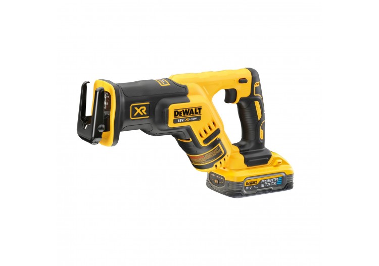 Scie sabre Compacte XR 18V 5Ah Li-Ion Brushless - POWERSTACK - DCS367H2T-QW - Dewalt