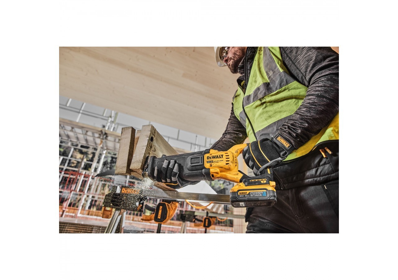 Scie sabre XR 18V ADVANTAGE 5Ah Li-Ion Brushless - POWERSTACK - DCS386H2T-QW - Dewalt