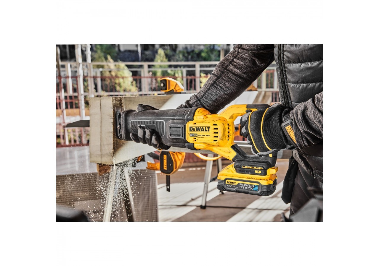 Scie sabre XR 18V ADVANTAGE 5Ah Li-Ion Brushless - POWERSTACK - DCS386H2T-QW - Dewalt