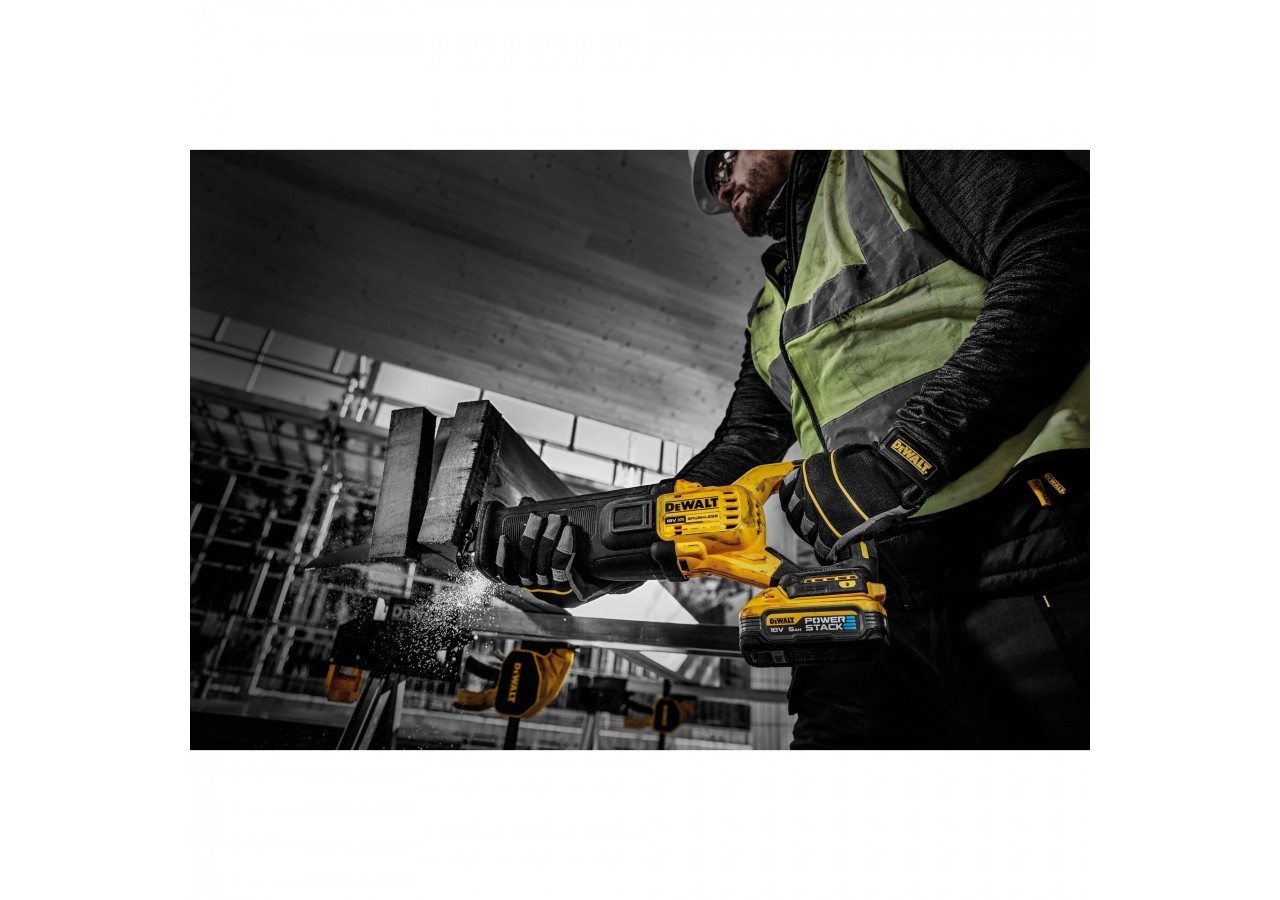 Scie sabre XR 18V ADVANTAGE 5Ah Li-Ion Brushless - POWERSTACK - DCS386H2T-QW - Dewalt