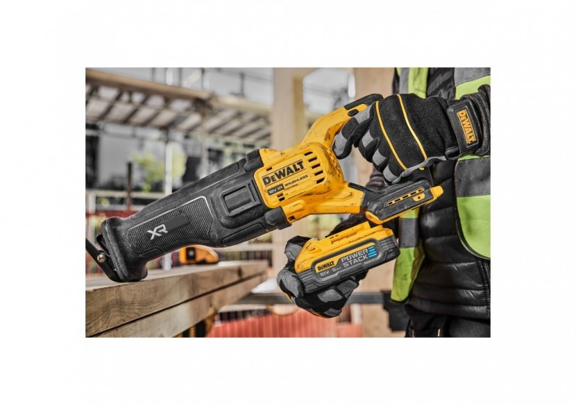 Scie sabre XR 18V ADVANTAGE 5Ah Li-Ion Brushless - POWERSTACK - DCS386H2T-QW - Dewalt