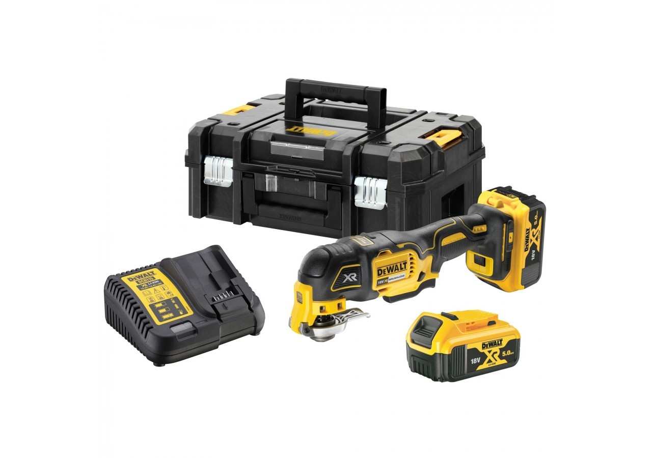 Multi-cutter XR 18V 5Ah Li-Ion Brushless - 35 accessoires - DCS356P2-QW - Dewalt