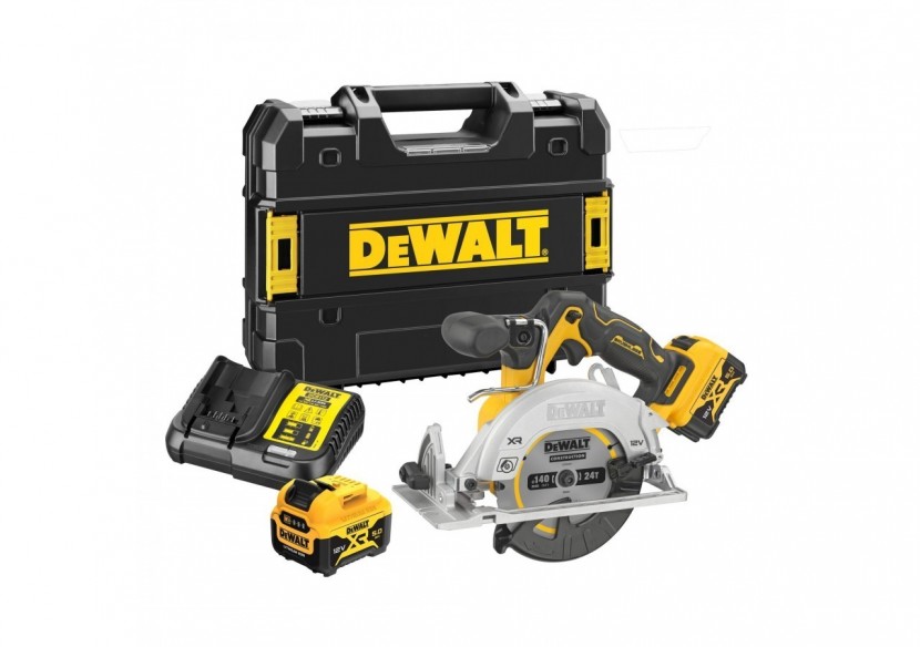 Scie circulaire XR 12V 5Ah Li-Ion Brushless 140 mm - DCS512P2-QW - Dewalt