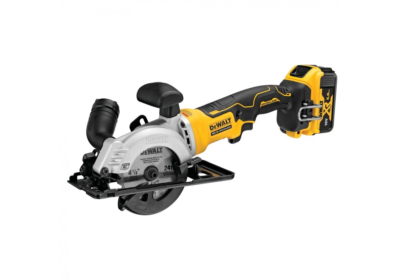 Scie circulaire XR 18V 5Ah Li-Ion Brushless 115 mm - DCS571P2-QW - Dewalt