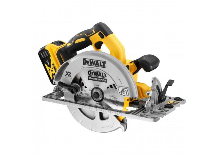 Scie circulaire XR 18V 5Ah Li-Ion Brushless 184 mm - compatible rail de guidage - DCS572P2-QW - Dewalt
