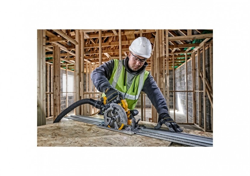 Scie circulaire XR 18V 5Ah Li-Ion Brushless 184 mm - compatible rail de guidage - DCS572P2-QW - Dewalt