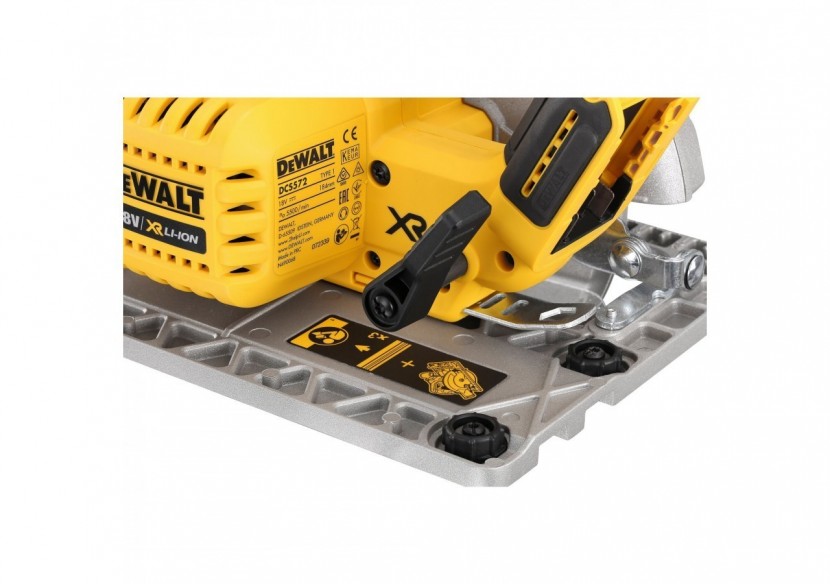 Scie circulaire XR 18V Brushless 184 mm - compatible rail de guidage - DCS572NT-XJ - Dewalt