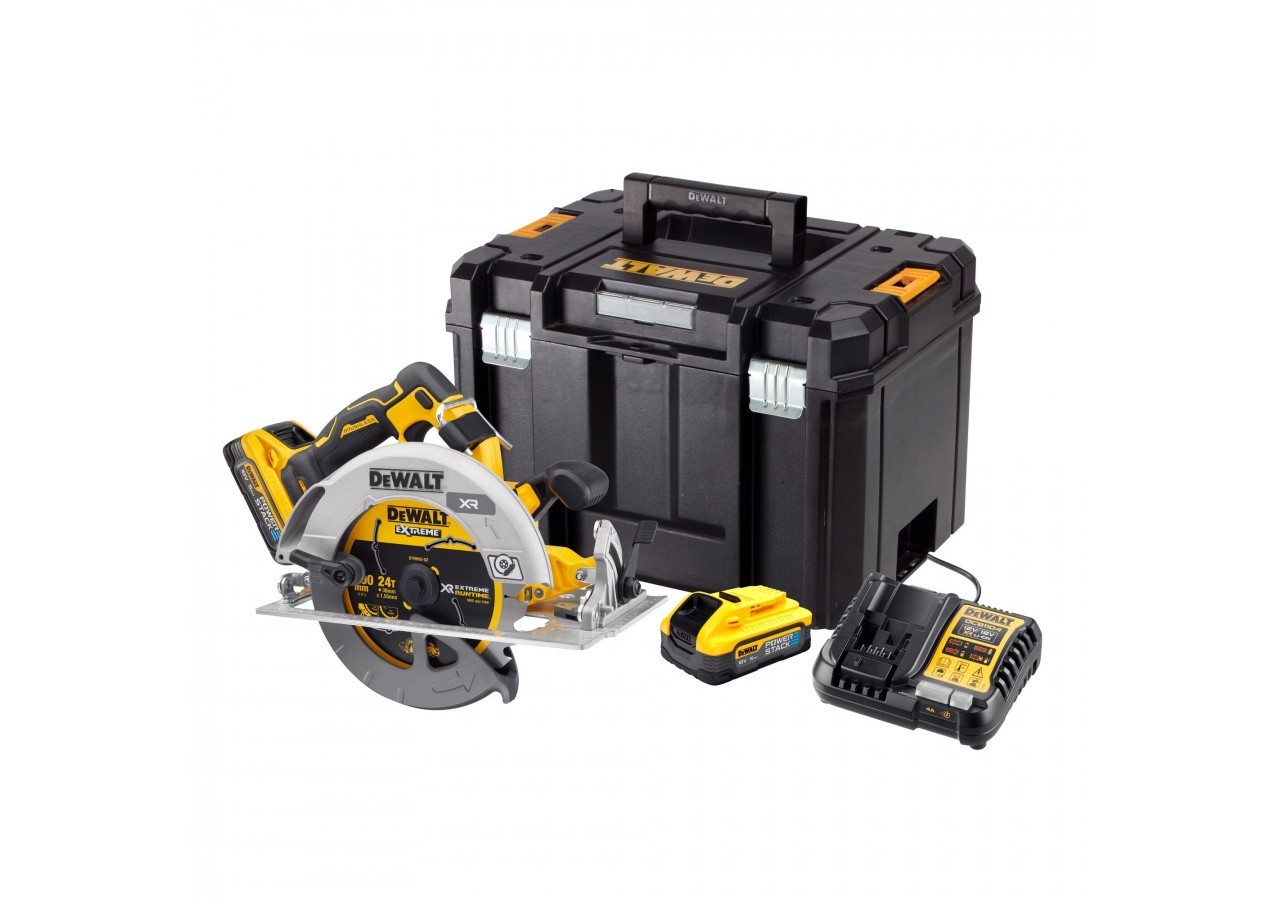 Scie circulaire XR 18V ADVANTAGE 5Ah Li-Ion Brushless 190 mm - POWERSTACK - DCS573H2T-QW - Dewalt