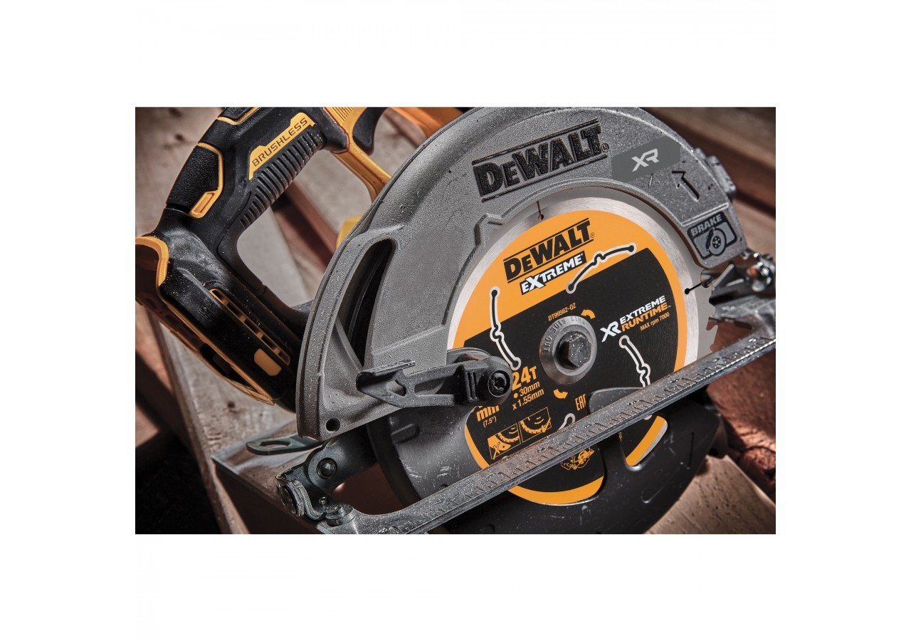 Scie circulaire XR 18V ADVANTAGE 6Ah Li-Ion Brushless 190 mm - DCS573T1-QW - Dewalt
