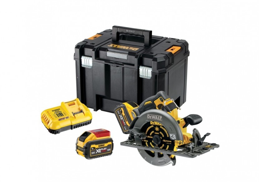 Scie circulaire XR FLEXVOLT 54V 3Ah Li-Ion Brushless 190 mm - compatible rail de guidage - DCS579X2-QW - Dewalt