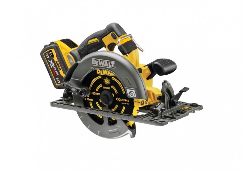 Scie circulaire XR FLEXVOLT 54V 2Ah Li-Ion Brushless 190 mm - compatible rail de guidage - DCS579T2-QW - Dewalt
