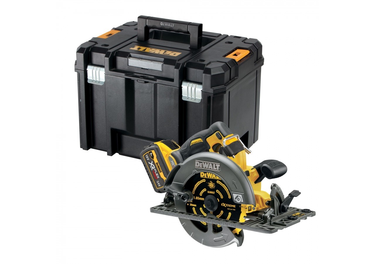 Scie circulaire XR FLEXVOLT 54V Brushless 190 mm - compatible rail de guidage - DCS579NT-XJ - Dewalt