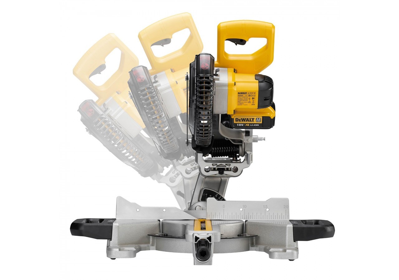 Scie à onglets radiale XR 18V 184 mm - DCS365N-XJ - Dewalt