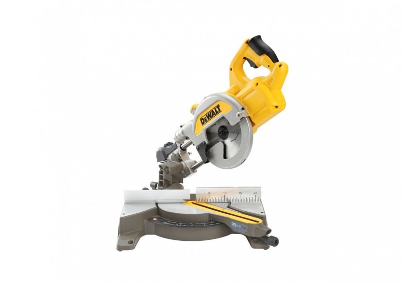 Scie à onglets radiale XR FLEXVOLT 54V 2Ah Li-Ion Brushless 216 mm - DCS777T2-QW - Dewalt