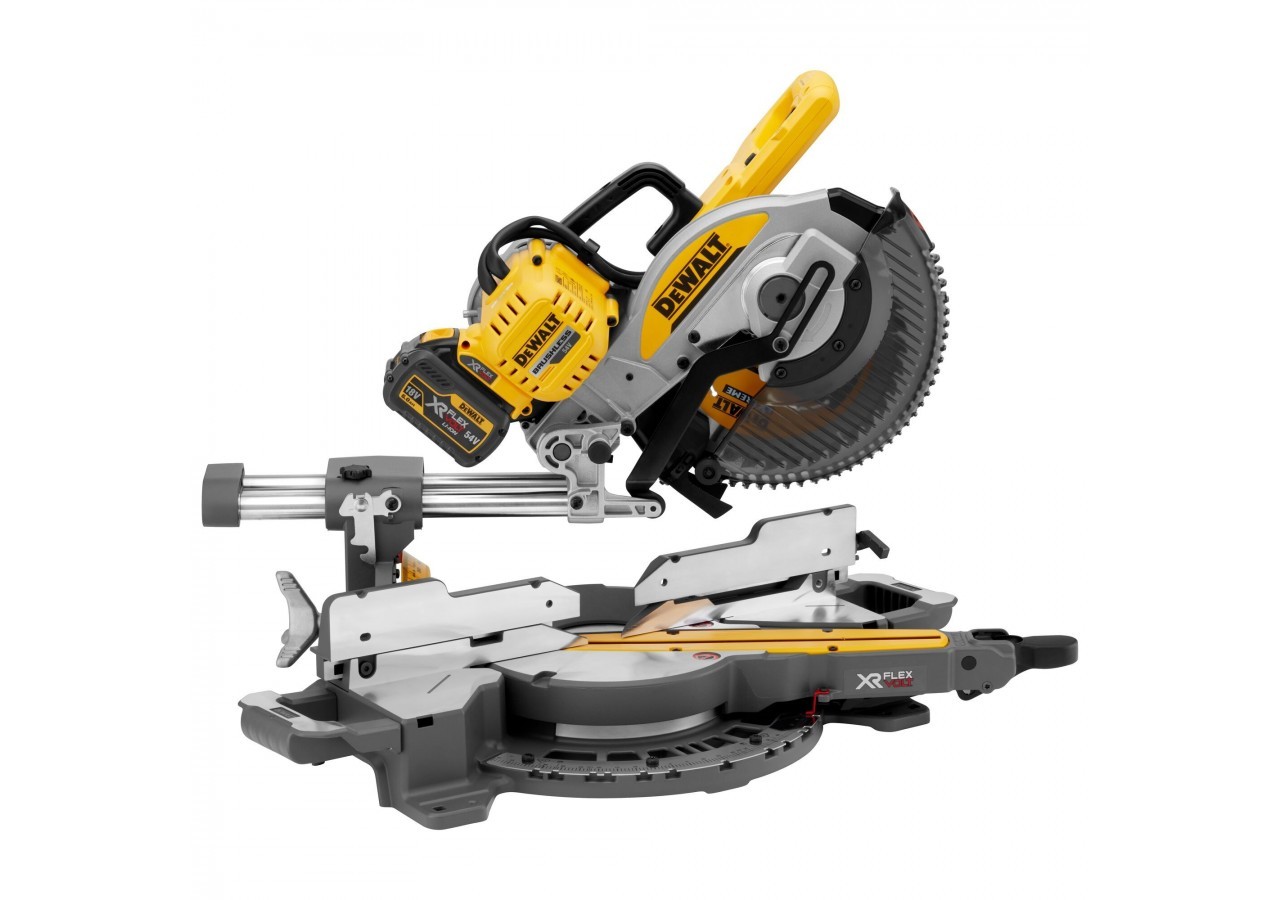 Scie à onglets radiale XR FLEXVOLT 54V 2Ah Li-Ion Brushless 250 mm - DCS727T2-QW - Dewalt