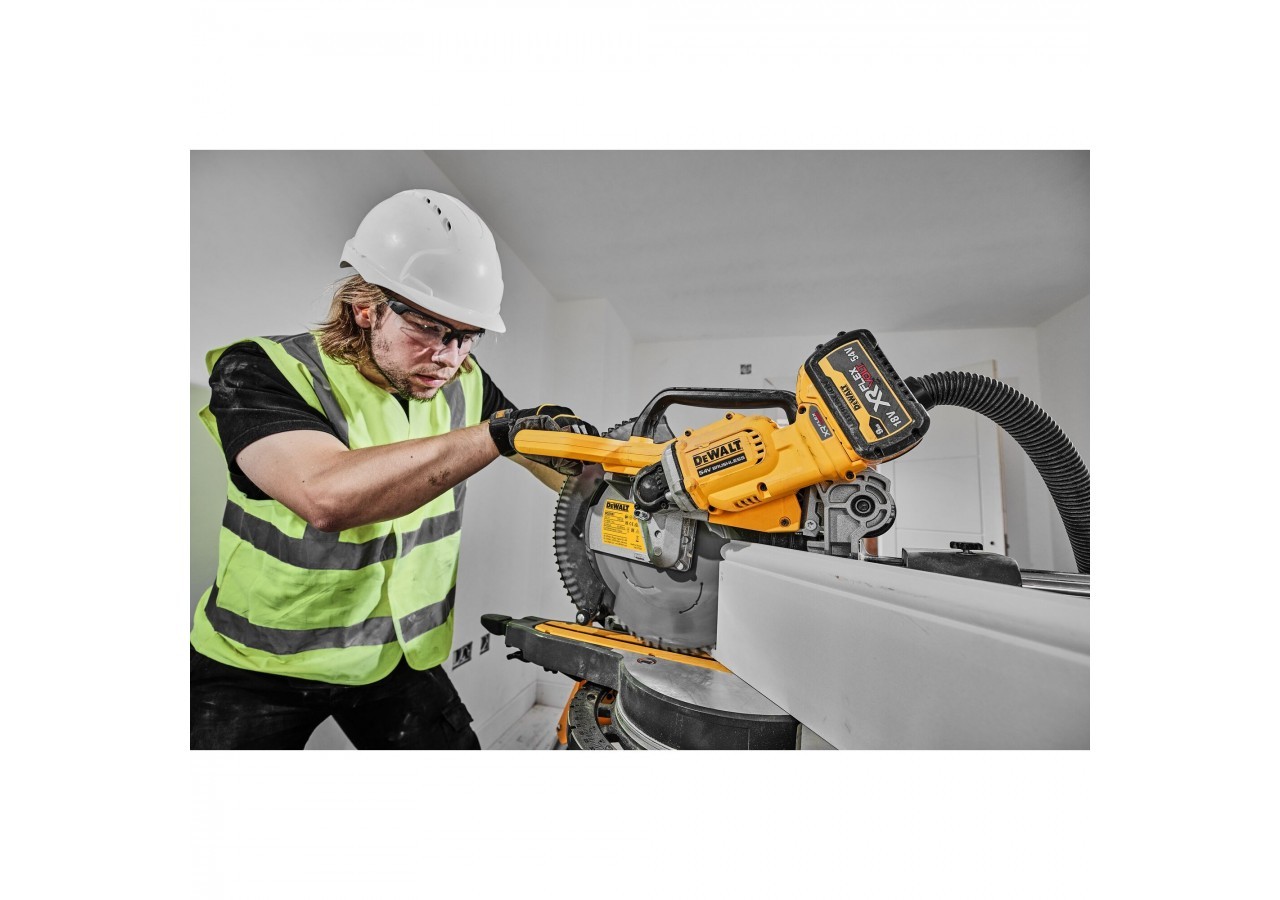 Scie à onglets XR FLEXVOLT 54V 3Ah Li-Ion Brushless 305 mm - DCS781X2-QW - Dewalt