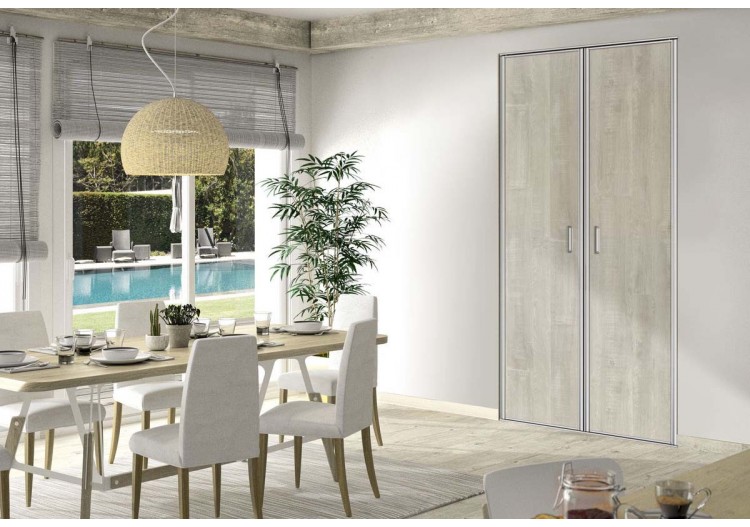 Façade de placard pivotante 2 portes Saint Jean de Luz - Kazed : Confort'Mat 2