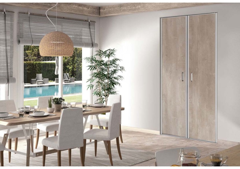 Façade de placard pivotante 2 portes Saint Jean de Luz - Kazed : Confort'Mat