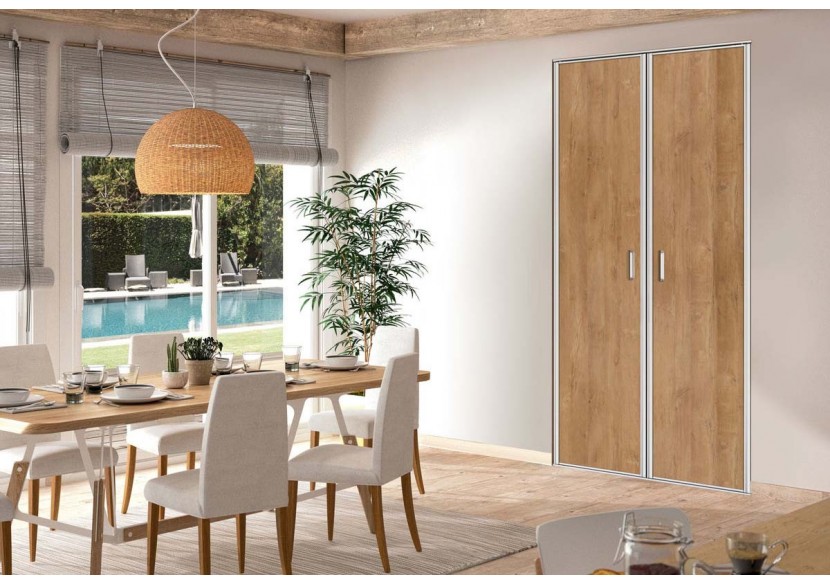 Façade de placard pivotante 2 portes Saint Jean de Luz - Kazed : Confort'Mat