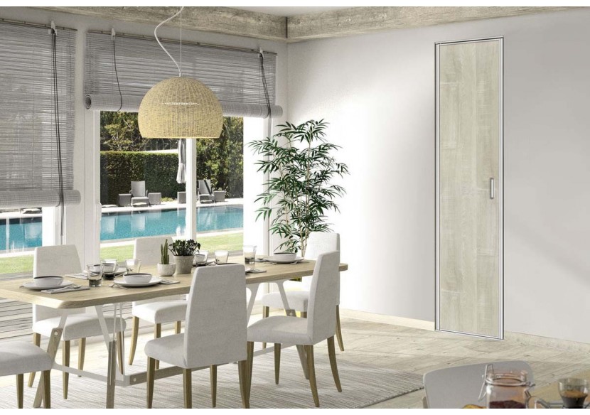 Façade de placard pivotante 1 porte Saint Jean de Luz - Kazed : Confort'Mat