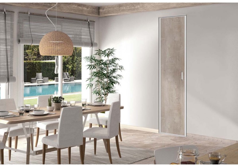 Façade de placard pivotante 1 porte Saint Jean de Luz - Kazed : Confort'Mat