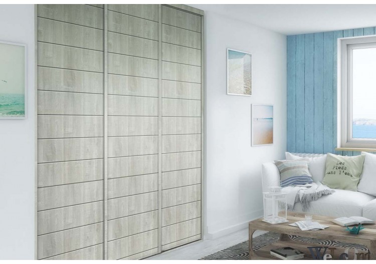 Façade de placard coulissante 3 portes Biarritz - Kazed : Confort'Mat 2