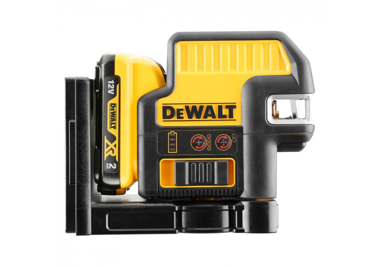 Niveau laser croix + 5 points XR 12V 2Ah Li-Ion - faisceaux rouges - DCE0825D1R-QW - Dewalt