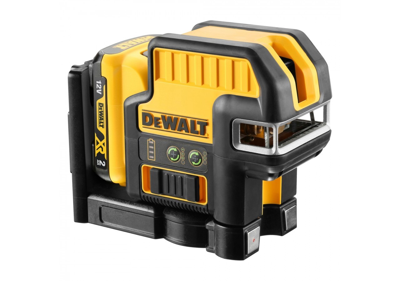 Niveau laser croix + 5 points XR 12V 2Ah Li-Ion - faisceaux verts - DCE0825D1G-QW - Dewalt