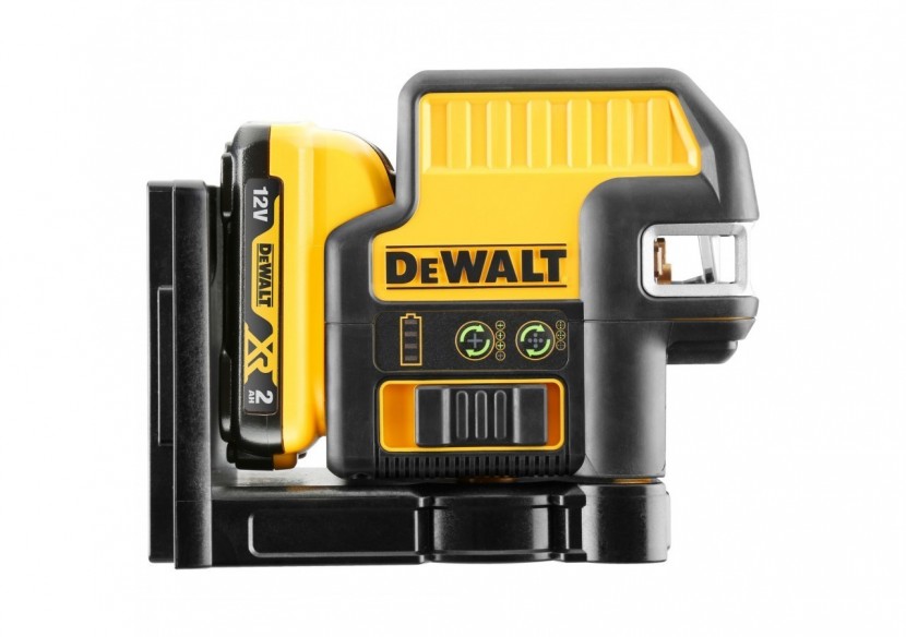 Niveau laser croix + 5 points XR 12V 2Ah Li-Ion - faisceaux verts - DCE0825D1G-QW - Dewalt