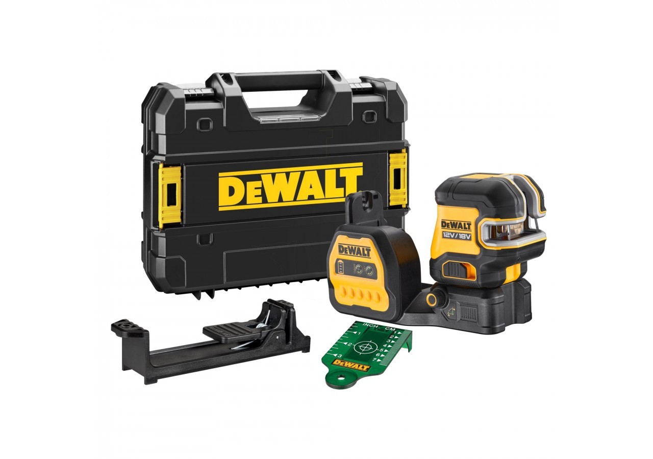Laser croix + 2 points XR 12V / 18V - faisceaux verts - DCE822NG18-XJ - Dewalt