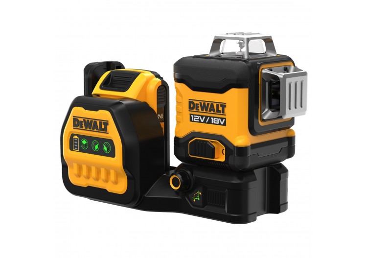 Niveau Laser multilignes 3x360° XR 12V / 18V 2Ah Li-Ion - faisceaux verts - DCE089D1G18-QW - Dewalt