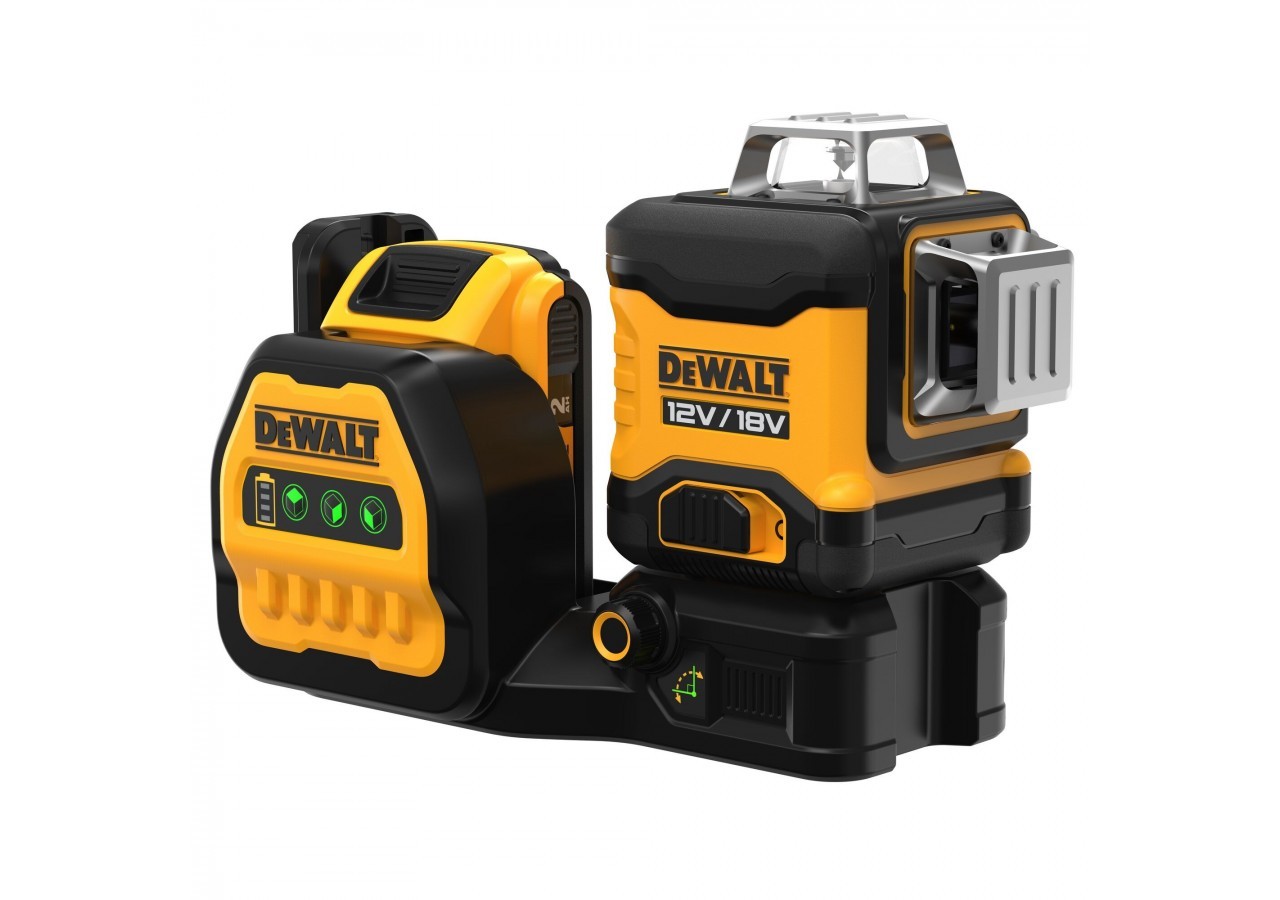 Niveau Laser multilignes 3x360° XR 12V / 18V 2Ah Li-Ion - faisceaux verts - DCE089D1G18-QW - Dewalt