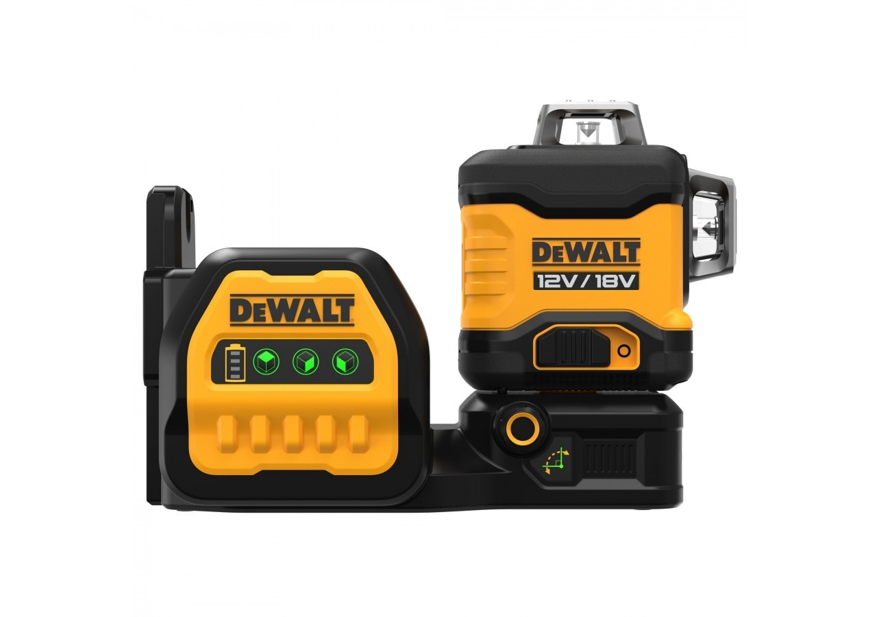 Niveau Laser multilignes 3x360° XR 12V / 18V 2Ah Li-Ion - faisceaux verts - DCE089D1G18-QW - Dewalt
