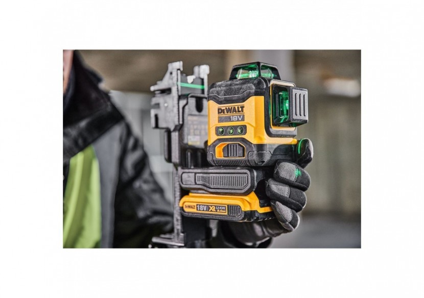 Niveau laser multilignes 3x360° compact XR 18V - faisceaux verts - DCLE34031N-XJ - Dewalt