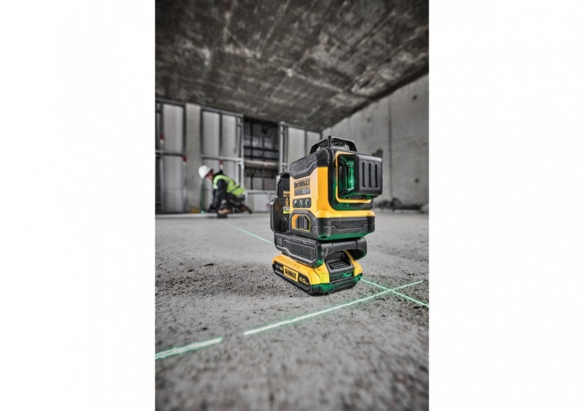 Niveau laser multilignes 3x360° compact XR 18V - faisceaux verts - DCLE34031N-XJ - Dewalt