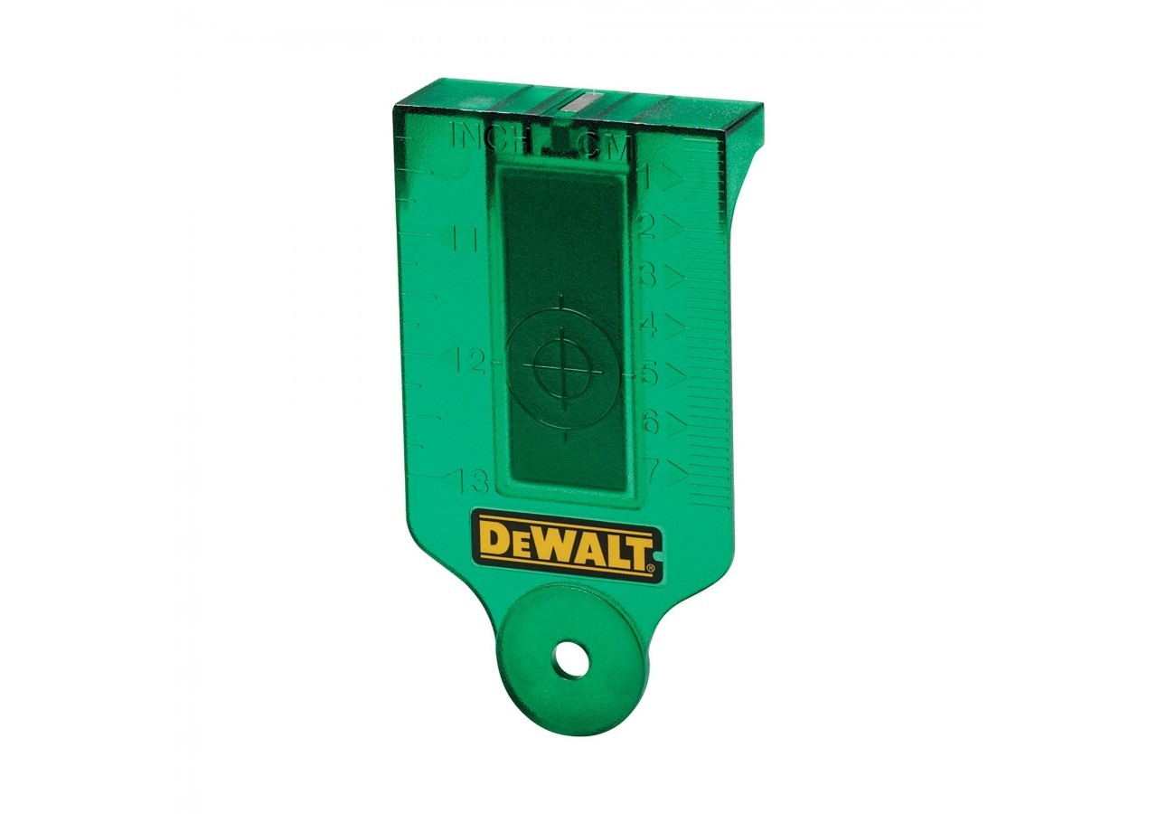 Carte cible avec base magnétique pour laser vert - DE0730G-XJ - Dewalt