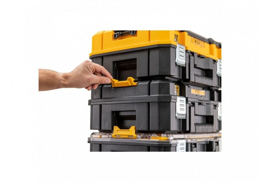 Coffret TSTAK IP54 - petite contenance avec organiseur supérieur et longue poignée supérieure - DWST83344-1 - Dewalt
