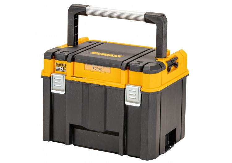 Coffret TSTAK IP54 - grande contenance avec organiseur supérieur et longue poignée - DWST83343-1 - Dewalt