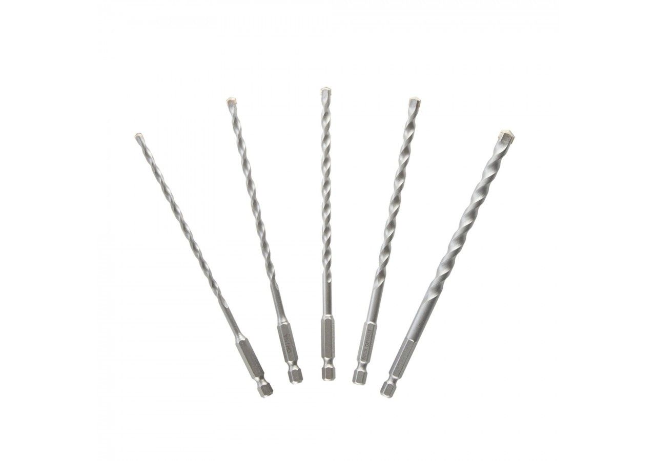 Coffret de 5 forets multi-materiaux impact diam : 4,5,5.5,6,8mm - DT60099-QZ - Dewalt