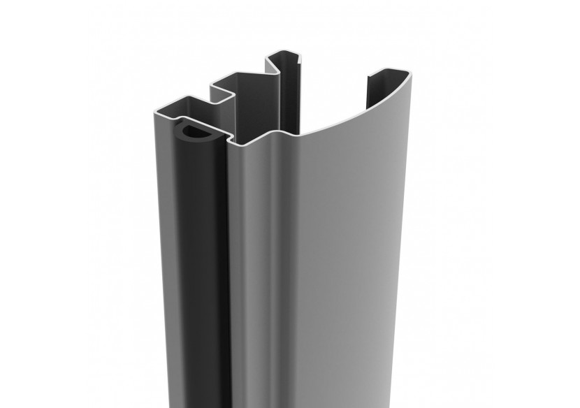 Façade de placard coulissante 3 portes Bamako noyer des andes et mélaminé - Kazed : Confort'Mat