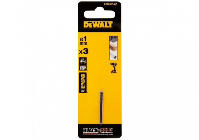 Foret Black&Gold Hss-G 1X12X24mm - DT20510-QZ - Dewalt