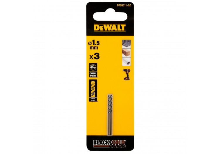 Foret Black&Gold Hss-G 1.5X18X40mm - DT20511-QZ - Dewalt