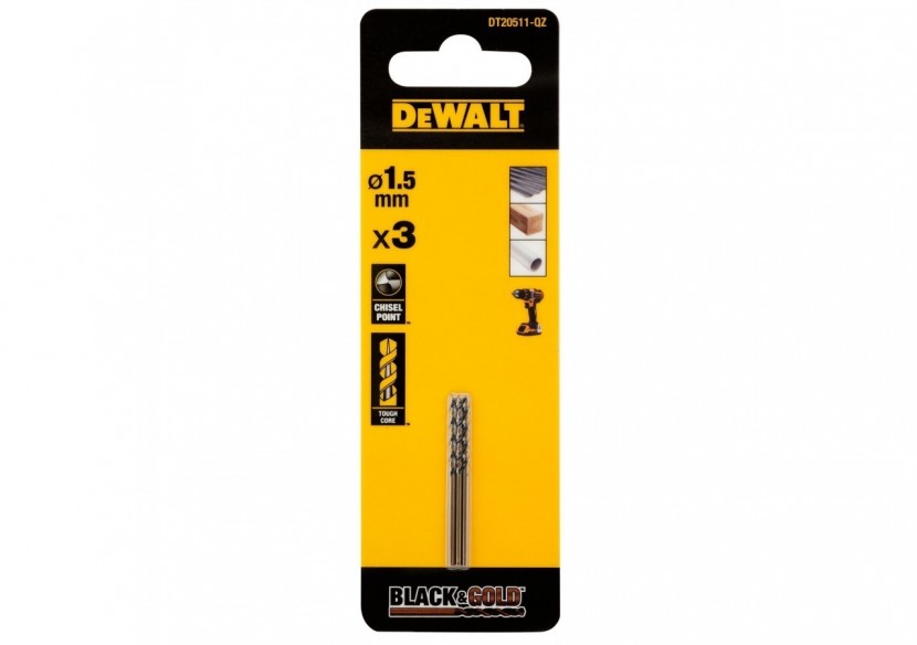 Foret Black&Gold Hss-G 1.5X18X40mm - DT20511-QZ - Dewalt