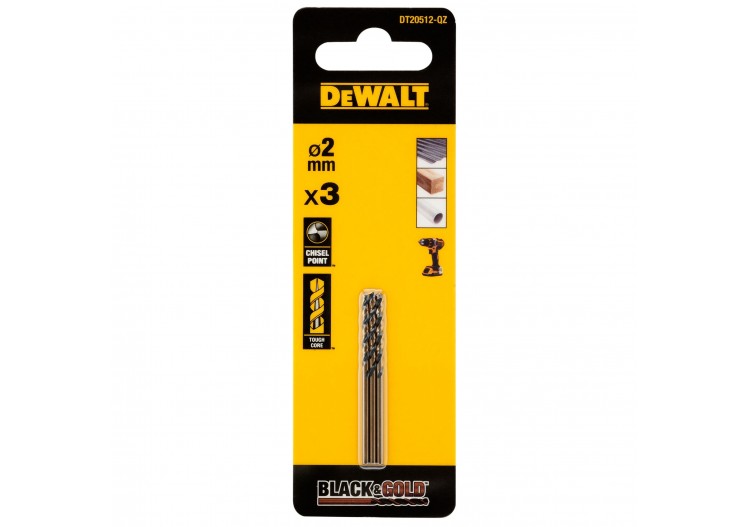 Foret Black&Gold Hss-G 2X24X49mm - DT20512-QZ - Dewalt 2