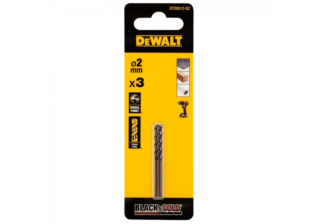 Foret Black&Gold Hss-G 2X24X49mm - DT20512-QZ - Dewalt