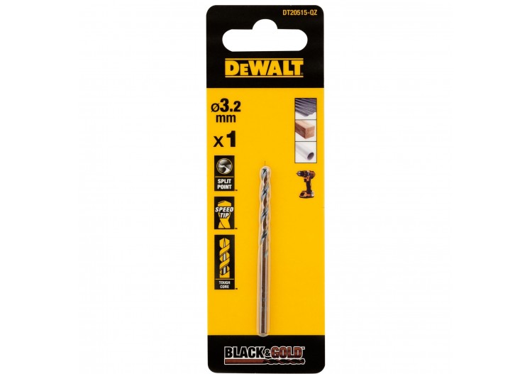 Foret Black&Gold HSS-G 3.2x36x65mm - DT20515-QZ - Dewalt